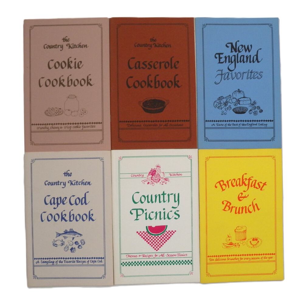 The Country Kitchen Lot of 6 Cookbooks Cookie Casserole New England Picnics...